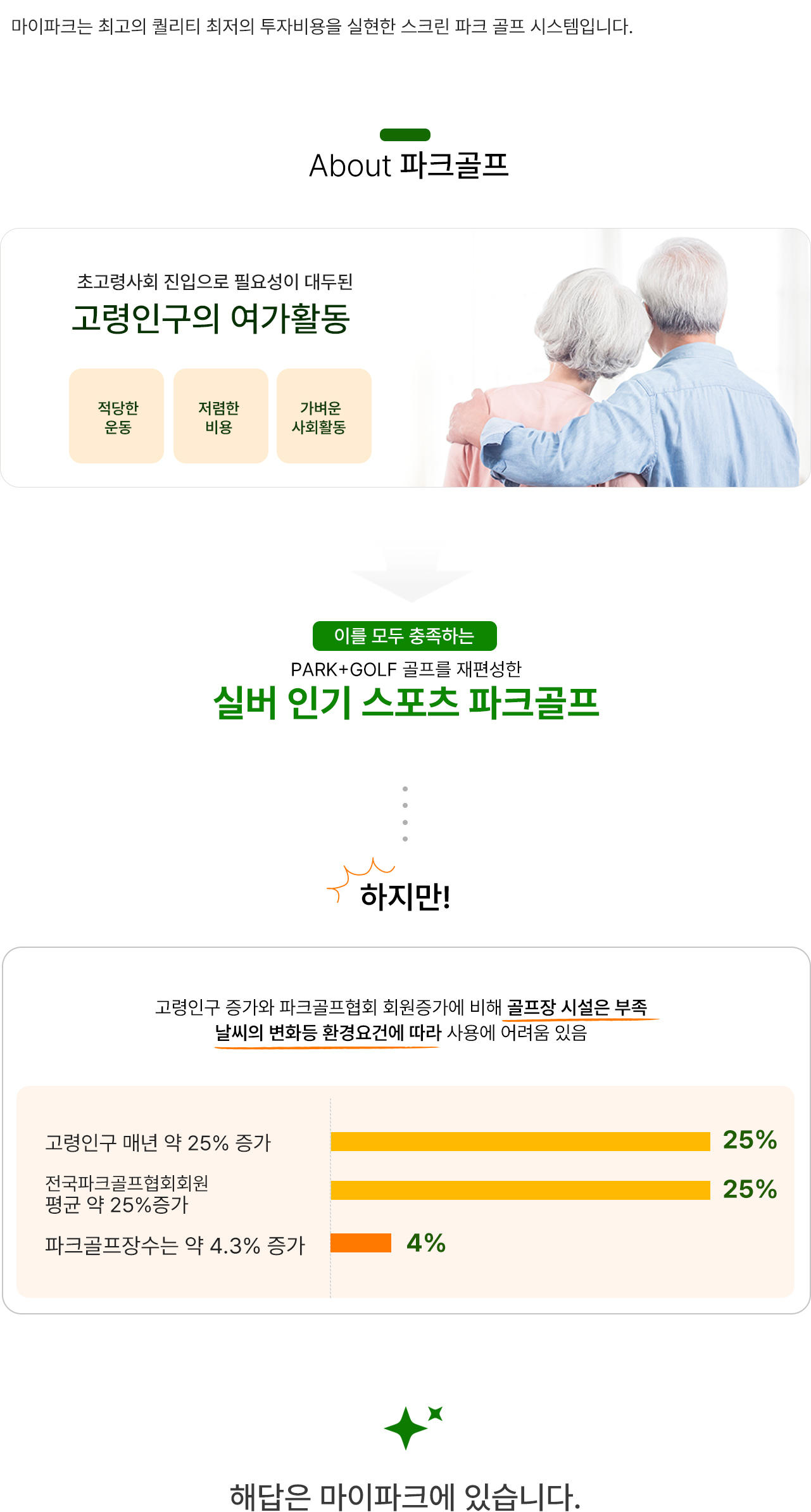 실버 인기 스포츠 파크골프